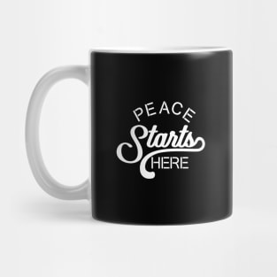 'Peace Starts Here' Radical Kindness Anti Bullying Shirt Mug